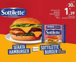 Spazio Conad Sottilette Burger con Cheddar offerta