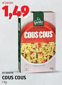 ALDI LE GUSTO COUS COUS offerta