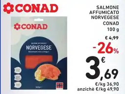 Spazio Conad Salmone affumicato norvegese CONAD offerta