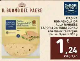 Spazio Conad Piadina Romagnola IGP alla Riminese offerta