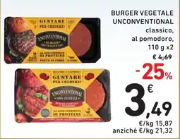 Spazio Conad Burger Vegetale Unconventional offerta