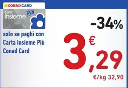 Spazio Conad Carta Insieme Più Conad Card offerta