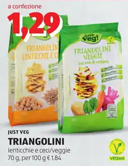 ALDI JUST VEG TRIANGOLINI offerta