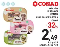 Spazio Conad GELATO I CREMOSI CONAD offerta
