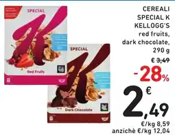 Spazio Conad CEREALI SPECIAL K KELLOGG'S offerta