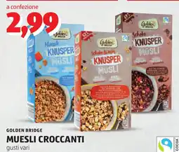 ALDI Golden Bridge Muesli Croccanti offerta