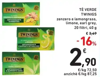 Spazio Conad TÈ VERDE TWININGS offerta