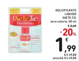 Spazio Conad Dolcificante liquido Diete.Tic offerta