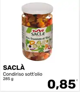 Iper Tosano SACLÀ Condiriso sott'olio offerta