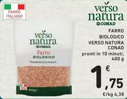 Spazio Conad Farro biologico verso natura offerta