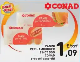 Spazio Conad PANINI per HAMBURGER e HOT DOG CONAD offerta