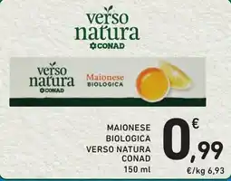 Spazio Conad Maionese biologica verso natura offerta