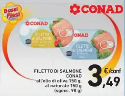 Spazio Conad FILETTO DI SALMONE CONAD offerta