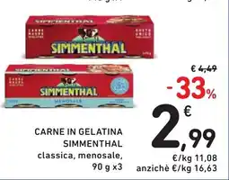 Spazio Conad CARNE IN GELATINA SIMMENTHAL offerta