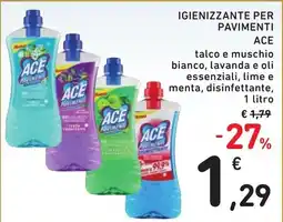 Spazio Conad IGIENIZZANTE PER PAVIMENTI ACE offerta