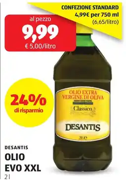 ALDI DESANTIS OLIO EVO XXL offerta