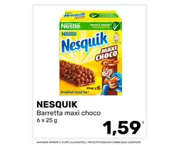 Iper Tosano Nesquik Barretta maxi choco offerta