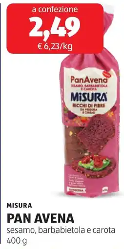 ALDI PanAvena sesamo, barbabietola e carota offerta