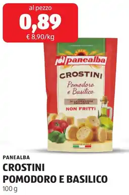 ALDI PANEALBA CROSTINI POMODORO E BASILICO offerta