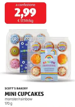ALDI SCOTT'S BAKERY MINI CUPCAKES offerta