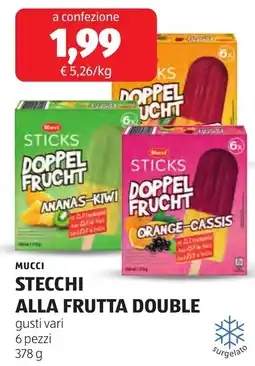 ALDI Mucci Stecchi alla frutta double offerta