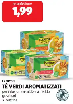 ALDI EVERTON TÈ VERDI AROMATIZZATI offerta