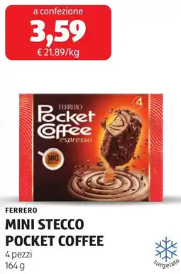 ALDI FERRERO MINI STECCO POCKET COFFEE offerta