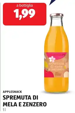 ALDI APPLESNACK SPREMUTA DI MELA E ZENZERO offerta