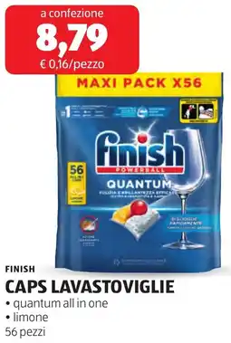ALDI Finish caps lavastoviglie quantum all in one limone offerta