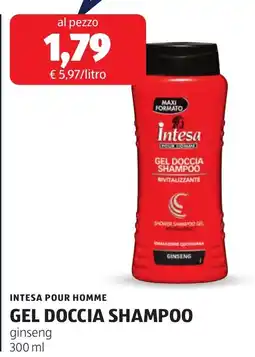 ALDI Intesa Pour Homme Gel Doccia Shampoo offerta