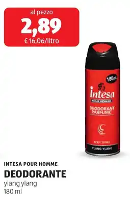 ALDI Intesa Pour Homme Deodorante offerta