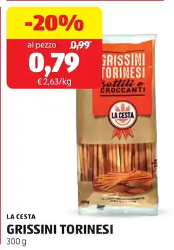 ALDI LA CESTA GRISSINI TORINESI offerta