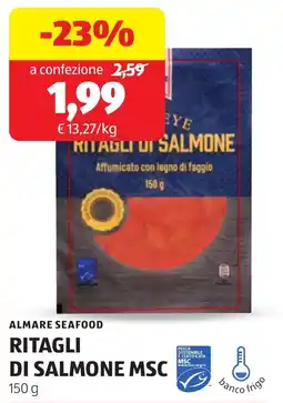 ALDI ALMARE SEAFOOD RITAGLI DI SALMONE MSC offerta