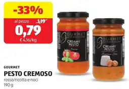 ALDI GOURMET PESTO CREMOSO offerta