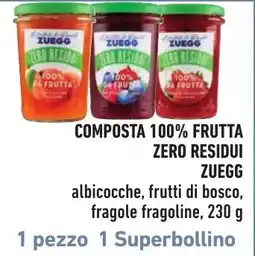 Spazio Conad Composta 100% frutta zero residui ZUEGG offerta