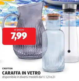 ALDI Crofton caraffa in vetro offerta