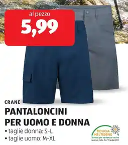ALDI Crane pantaloncini per uomo e donna offerta