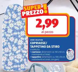 ALDI Home creation copriasse/tappetino da stiro offerta
