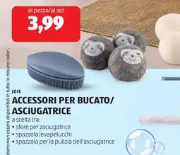 ALDI JOIE ACCESSORI PER BUCATO/ ASCIUGATRICE offerta