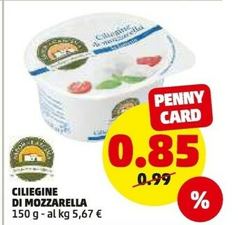 PENNY Ciliegine di mozzarella offerta