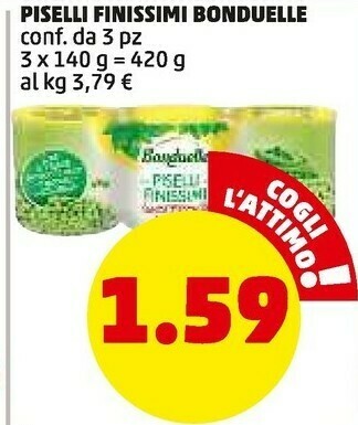 PENNY Piselli finissimi offerta