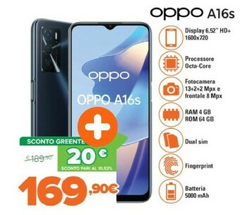Expert A16s 16,6 cm (6.52") doppia sim android 11 4g usb tipo-c 4 gb 64 gb 5000 mah nero offerta
