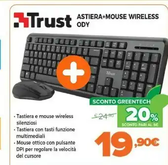 Expert Ody wireless silent keyboard and mouse set offerta
