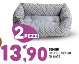 Ayoka Domino proj. blu cuscino cm 60x70 offerta