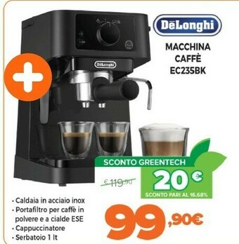 Expert Delonghi macchina caffe ec235bk offerta