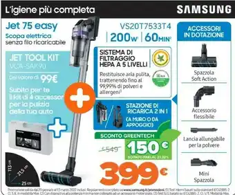 Expert Jet 75 easy senza sacchetto 0,8 l 550 w nero, cromo, colore foglia di tè, viola offerta
