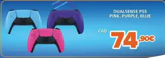 Expert Sony dualsense ps5 pink, purple, blue offerta