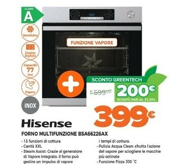 Expert Hisense forno multifunzione bsa66226ax offerta