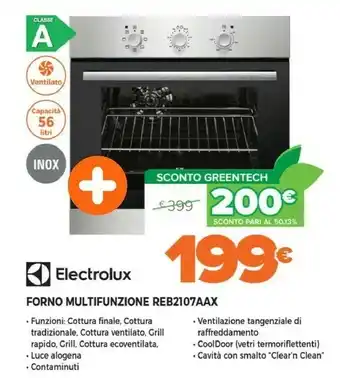 Expert Electrolux forno multifunzione reb2107aax offerta