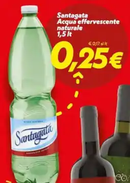 Iper Super Conveniente Santagata Acqua effervescente naturale offerta